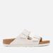 Arizona Slim-Fit Suede Double-Strap Sandals - White - Birkenstock Sandals
