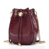 MKF Collection by Mia K Cassidy Crocodile Embossed Vegan Leather Womenâ€™s Shoulder Bag - Red