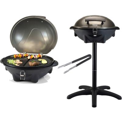 2in1 Elektro Standgrill & Tischgrill mit Deckel & Grillzange 2200 Watt Image