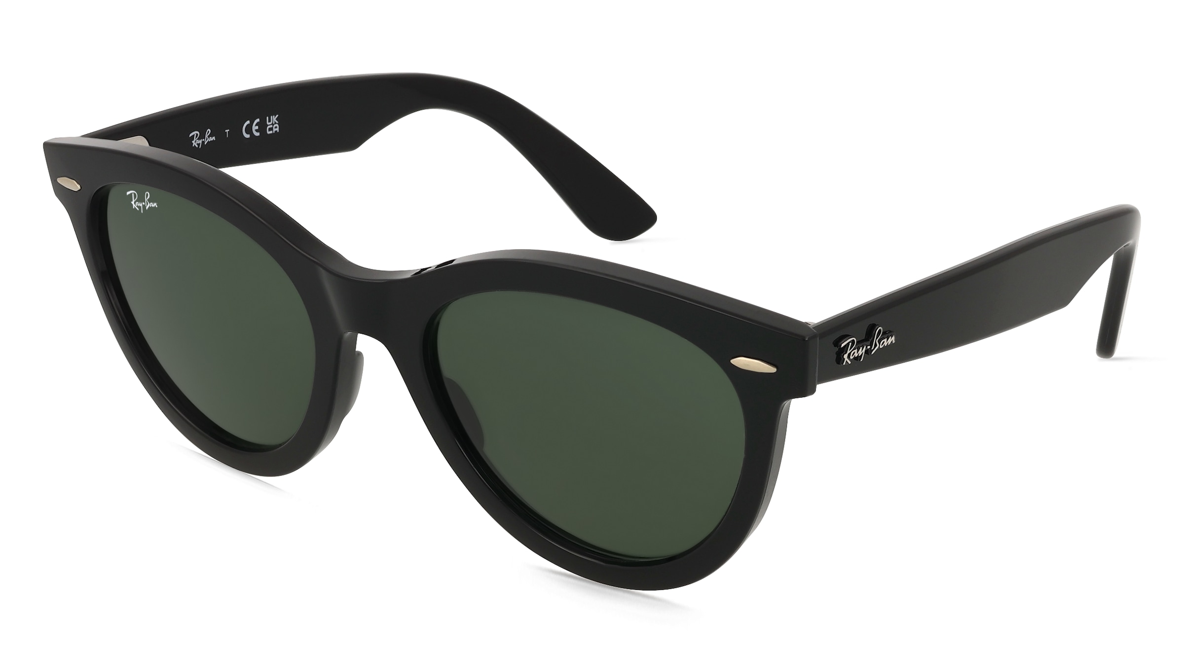 Ray-Ban 0RB2241 WAYFARER WAY Unisex-Sonnenbrille Vollrand Rund Propionat-Gestell, schwarz