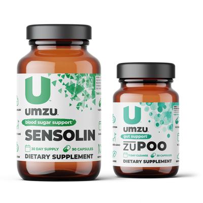 Sensolin & Zupoo Bundle: Blood Sugar & Cleanse Support by UMZU | 13.79 oz