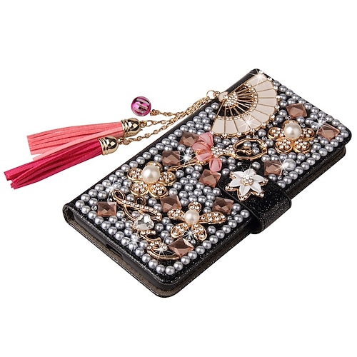 Handy Hülle Handyhüllen Für Samsung Galaxy S26 Ultra Plus S25 S24 S23 S22 S21 Ultra Plus S20 A55 5G A35 5G A25 Brieftaschenhülle Glitzer Glanz Staubdicht Ständer Glitzernd PU-Leder Image