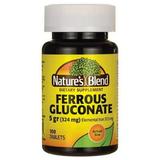 Nature s Blend Ferrous Sulfate Iron Supplement - For Red Blood Cell Support Boost Energy & Immune Booster & Overall Health Wellness - Gluten & Preservatives Formula - 100 Tablets (325mg) - Pack of 2