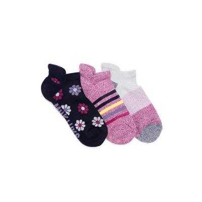 Plus Size Women's Women'S 3 Pack Nylon Compression Ankle Socks by MUK LUKS in Navy Berry (Size ONESZ)