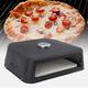 ADEPTNA BBQ Grill Top Pizza Oven with Thermometer - Portable Waterproof Multifunctional Pizza Maker for Picnics & Camping - Charcoal & Gas Barbecue Grills