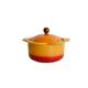 Hdbcbdj Soup Pot Appearance Level Sunflower Casserole Can Open Fire Gas Stove Household Small Frying Pan Pink Kitchen Cooking Pan