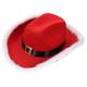 Kichvoe Christmas Hat LED Light up Western Santa Hat Red Black Buffalo Plaid Hat Chimney Hat Baseball Cap Santa Claus Cowgirl Hat for Christmas Costume Accessories