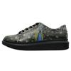 Plateausneaker DOGO "Myra Low-Top Sneaker Mexican Damen Sneaker", Damen, Gr. 38, Normalschaft, schwarz (schwarz, blau), Lederimitat, Schuhe, Handgefertigt