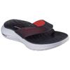 Zehentrenner SKECHERS "VAPOR FOAM SANDAL", Herren, Gr. 47,5, schwarz (schwarz, rot), Synthetik, modisch, Schuhe, Sommerschuh, Schlappen, Poolslides, Badeschuh, mit Vapor Foam