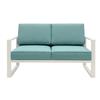 Rust-Proof Aluminum Loveseat Set - Outdoor Patio Sofa Furniture for All-Weather Use