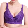 3/4 Tasse Frauen Damen Sexy Unterwäsche Gepolsterte Spitze Sheer BH Große Tasse B C D Unterwäsche Damen BH Sexy Dessous Große Größe