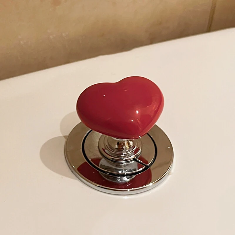 WC-Knopf WC-Spül knopf Herz WC-Presser Liebe Toilette Druckknopf Bad Wassertank bunte Press griff Hilfe