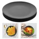 Assiettes rondes en mélamine noire assiettes plates astronomiques vaisselle gothique assiette de