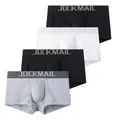 JOCKMAIL – lot de 4 boxers en coton pour hommes sous-vêtements Sexy taille basse confortable
