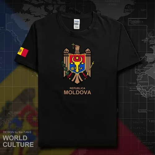 Moldova mda md Herren T-Shirt Mode 2018 Trikot Nationalmannschaft 100% Baumwolle T-Shirt Fitness