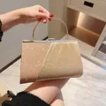 Borsa da sera da donna glitterata borsa da donna con manico superiore borsa a Clip borsa a tracolla a tracolla con catena per cena borsa da sposa da sposa