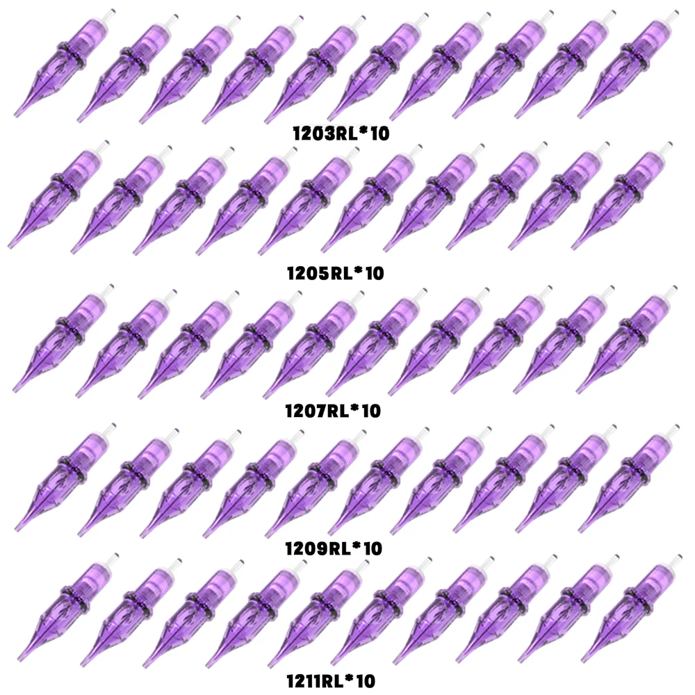 YILONG 20/50PCS RL RM Serie MIX Tattoo Nadel Einzel Paket Einweg Tattoo Patronen Für Tattoo Maschine Versorgung Image