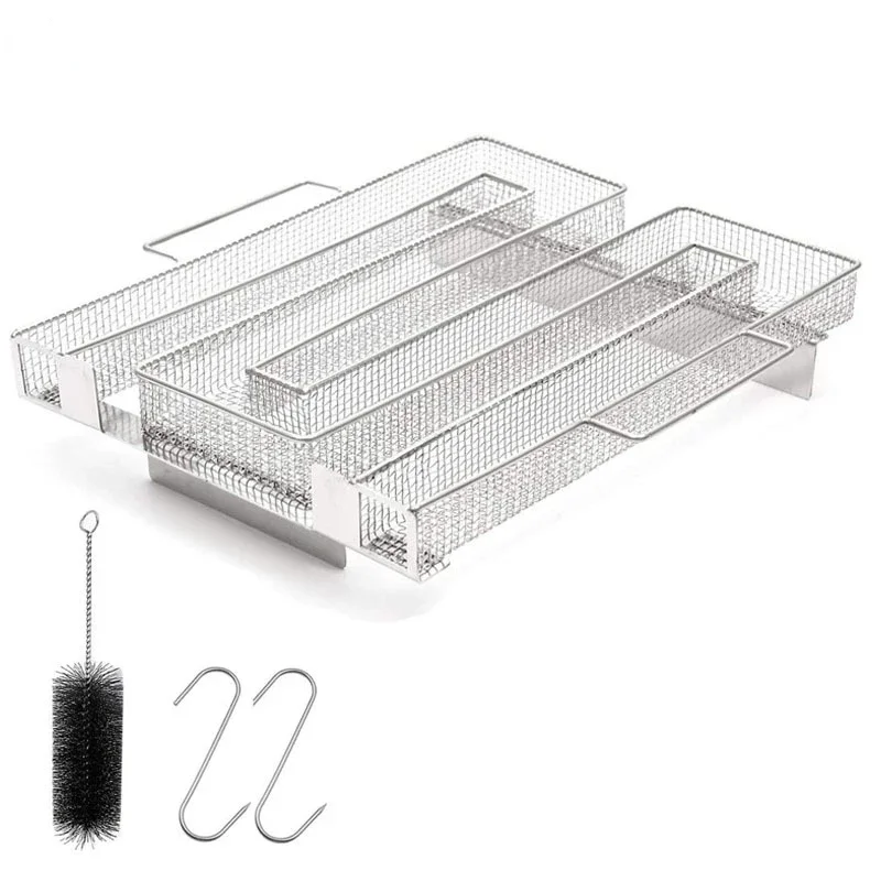 Boîte à fumée pour Barbecue, générateur de fumée froide, filet de gril en acier inoxydable, filet de Barbecue pour fumer en plein air, accessoires pour outils de Barbecue