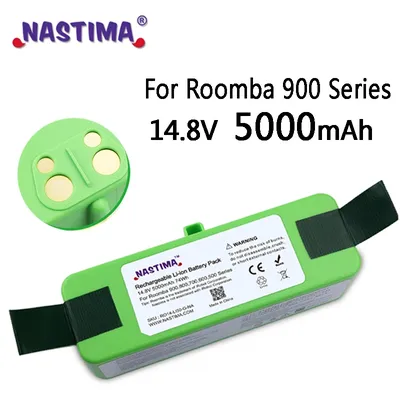 Batterie Li-ion 14.8V 14.4V 5000mAh pour iRobot Roomba 980/960/895/890/860/695/680/690/675/640/1800