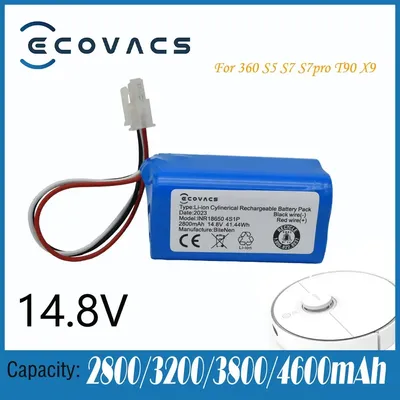 Ecovacs14.8V 2800/3200/3800/4600mAh Batterie Qi Hoo 360 S5 S7 S7pro T90X9 3500Mah 14.8V