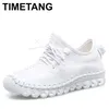 Rindsleder Casual Sneakers für Frauen plus Größe vulkan isierte Schuhe Echt leder Spring Skate