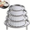 1pc Stainless Steel Steamer Rack Steam Tray Steamer Rack For Potted Steamer Steamer Liner Holder With Clip For Home Kitchen Restaurant