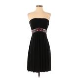 White House Black Market Casual Dress - Formal Strapless Strapless: Black Dresses - Women's Size 2
