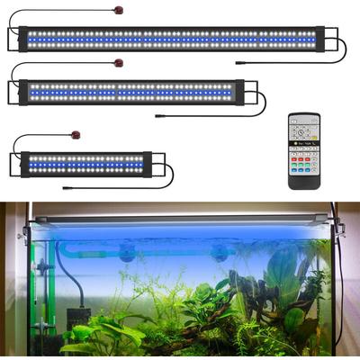 Tolletour - led Aquarium Lampe Tank Leuchte Dimmbar Beleuchtung mit Fernbedienung.45w.120-150CM