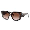 Prada Fashion Plastic Sunglasses With Brown Gradient Lens - Brown