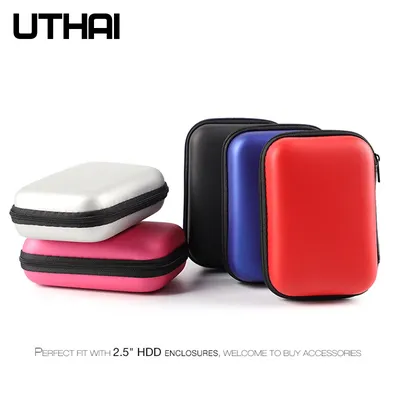 UTHAI T27 2.5" HDD Bag External USB Hard Drive Disk Storage Bag Carry Usb Cable Case Cover For PC