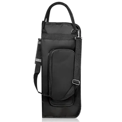 600D Water-resistant Drum Sticks Gig Bag Oxford Cloth Handy Strap Gripped Handle Pocket 5mm Cotton