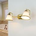 Licht-erlebnisse - Lampe de salle de bain avec interrupteur en or Art Nouveau grando - or, blanc