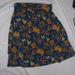 Lularoe Skirts | Lularoe Size Small Dress Womans Skirt Blue Yellow Floral Pleated Casual Dress | Color: Blue/Yellow | Size: S