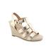 Women's Paige Wedge by Aerosoles in Soft Gold Pewter (Size 8 1/2 M)