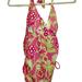 Lilly Pulitzer Swim | Lilly Pulitzer Pink Green A Pea In A Pod Tankini Ruched Braided Swim Top Sz M | Color: Green/Pink | Size: M