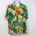 Polo By Ralph Lauren Shirts | Polo By Ralph Lauren Tropical Aloha Hawaiian Shirt Caldwell 100% Viscose Large | Color: Green/Yellow | Size: L