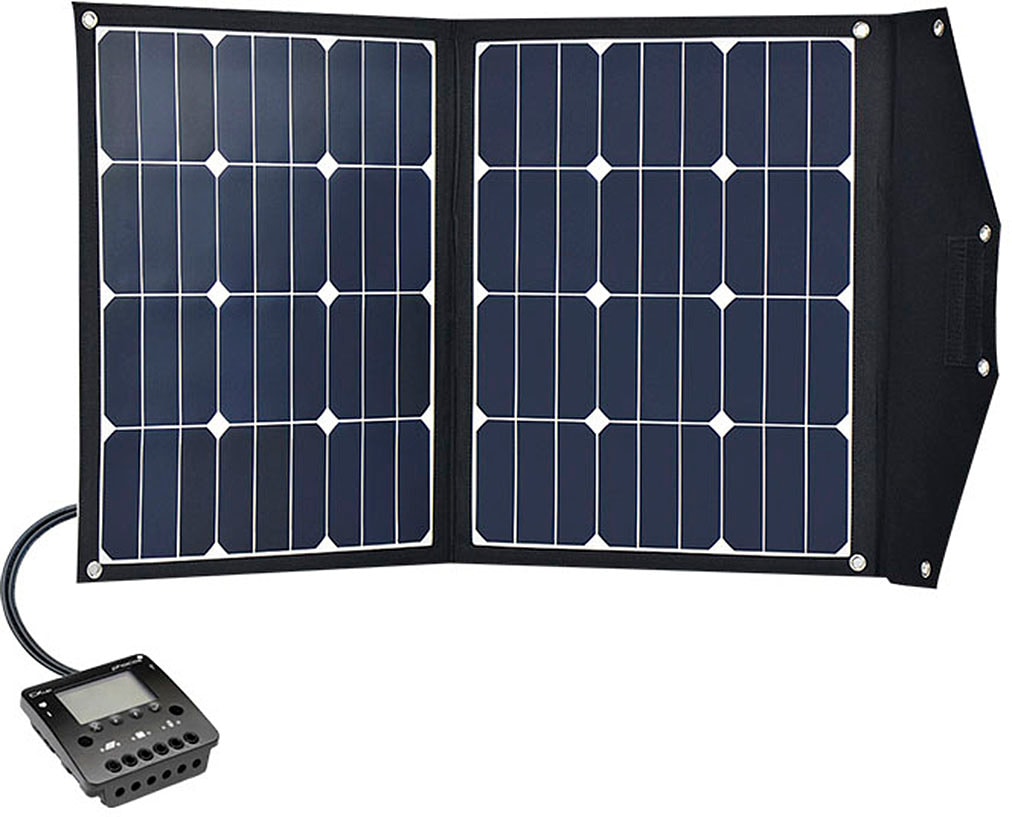 Solarmodul PHAESUN "»Module Kit Phaesun Fly Weight 90 Premium«", schwarz, Solarmodule, inklusive Laderegler Image