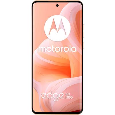 MOTOROLA Smartphone "moto edge neo 40, 12+256 GB" Mobiltelefone orange (peach fuzz) Smartphone Android