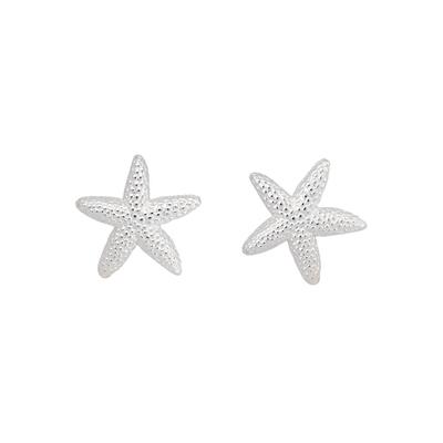 Paar Ohrstecker FIRETTI "Schmuck Geschenk Silber 925 Ohrschmuck Seestern", silber (silberfarben), Ohrringe, Damen, Silber 925 (Sterlingsilber) Image