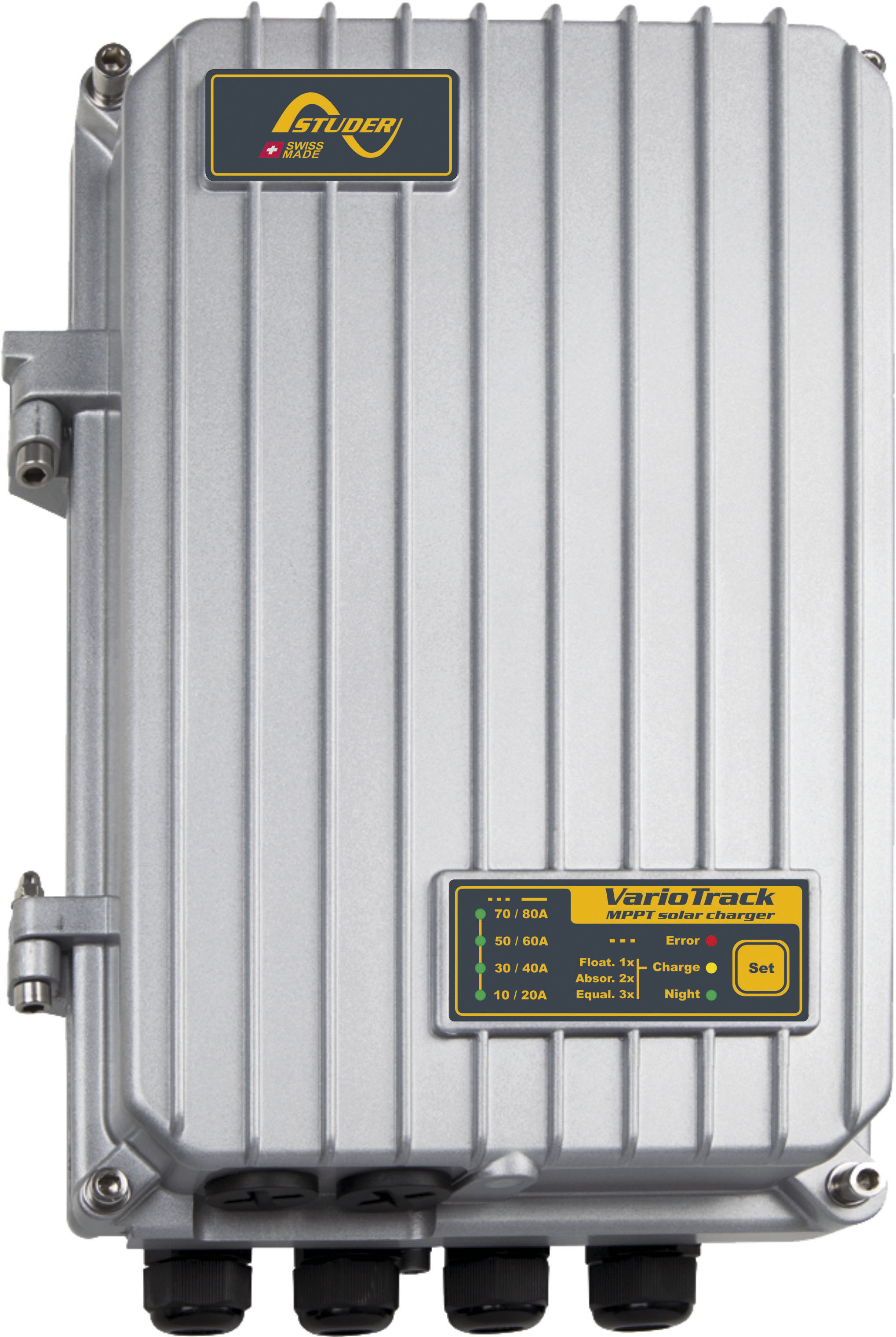Solarladeregler VICTRON ENERGY "»Solar Charge Controller MPPT Studer VarioTrack VT-65«", grau, B:22cm H:31cm T:12cm, Aluminium, Spannungsregler Image