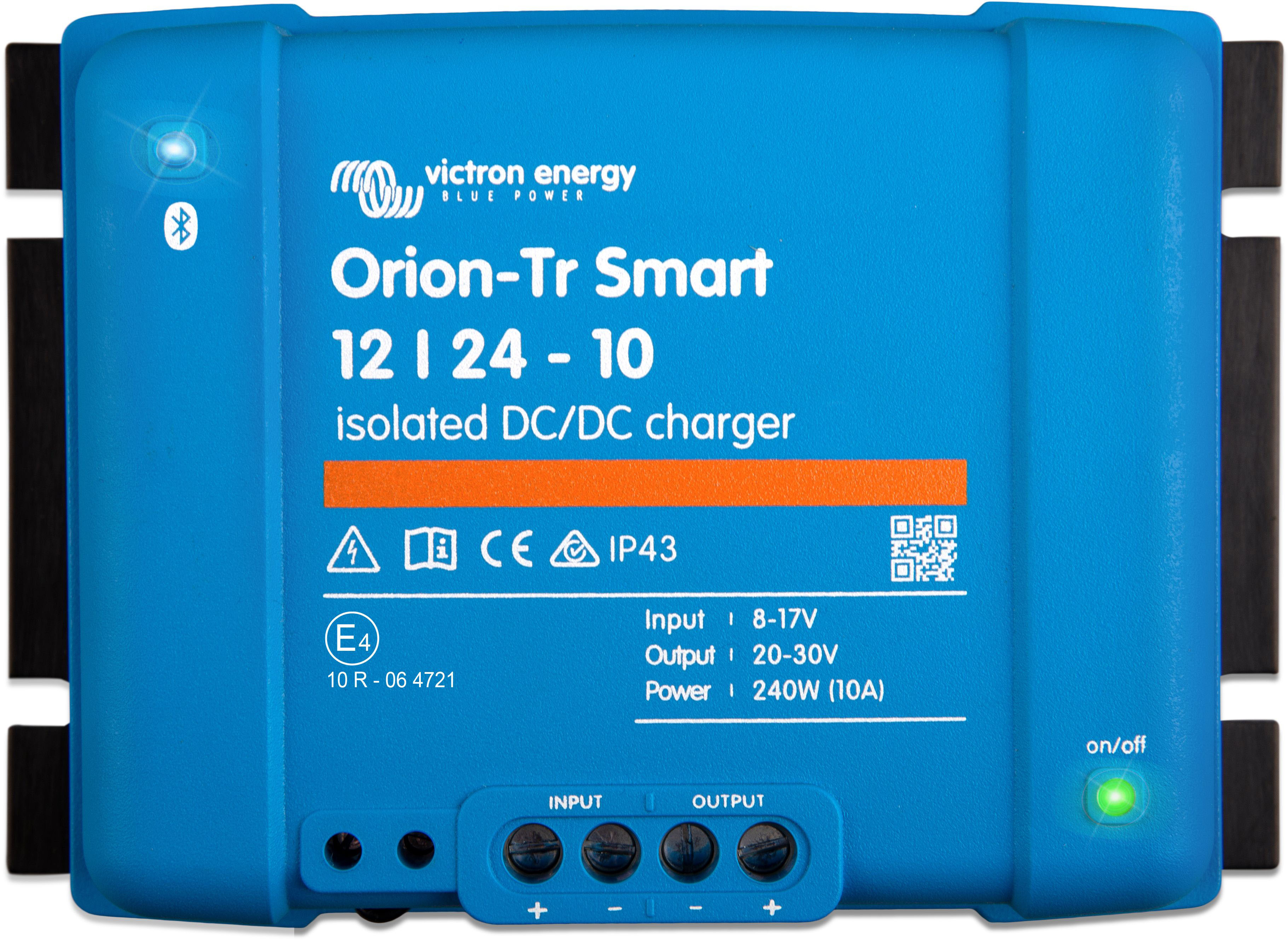 Wandler VICTRON ENERGY "»DC/DC Charger Victron Orion-Tr Smart 12/24-15 iso«", blau, B:18,6cm H:8cm L:13cm, Aluminium, Wandler Image