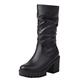 Générique Bootines Mujer Tacon Medio 2023 New 2023 New 2023 New Fashion Chunky Heel Round Toe Chunky Heel Boots Women Black Boots, Black, 9 UK