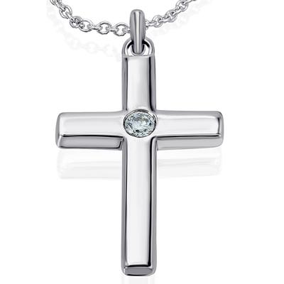 Ketten-Anhänger ONE ELEMENT "0,03 ct Diamant Brillant Anhänger aus 585 Weißgold", silber, Schmuckanhänger, Damen, 0,03 ct mit Diamant, Weißgold 585-Gold-Diamanten, Weißgold 585, Gold, Diamanten, glänzender Blickfang – ideal als Geschenkidee Image
