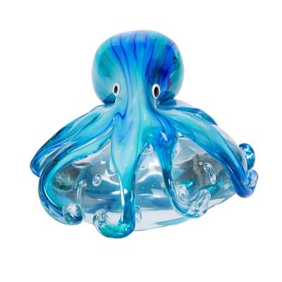 Octopus on Flat Rock Glass