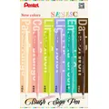 Pentel Brush Pen SES15C New Colors Japan Pentel Brush Pen Document Soft Hair Marker Pen Drawing
