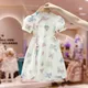 Mädchen Sommer Schmetterling Druck Kleid Hanfu Kinder Prinzessin Kleid 5-10 Alter Baby Gir Freizeit