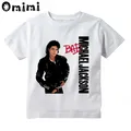 T-shirt Rock N Roll Star pour enfants motif Michael Jackson Bad musique garçons et filles