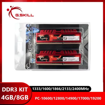 G.SKILL-Kit de RAM DDR3 Ripjaws X 4 Go 8 Go 1333MHz 1600MHz 1866MHz 2133MHz 2400MHz DIMM