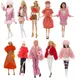 Mode Outfit rot Set für 30cm bjd Barbie blyth mh cd fr sd kurhn Puppe Kleidung Mädchen Figur