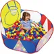 Tente de piscine à balles pliable pour enfants tente de jeu avec panier de basket interaction